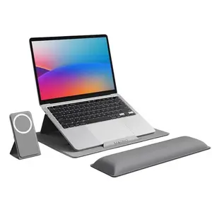 Modulemaster Laptop Stand - Ultra Thin Portable Ergonomic Five Angles Height Adjustment for Laptops Tablets and Phones - One Fold Setup for Comfortable Viewing