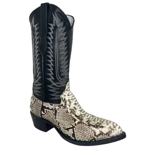 Cowtown Men's Back Cut Python J Toe Western Boots J808
