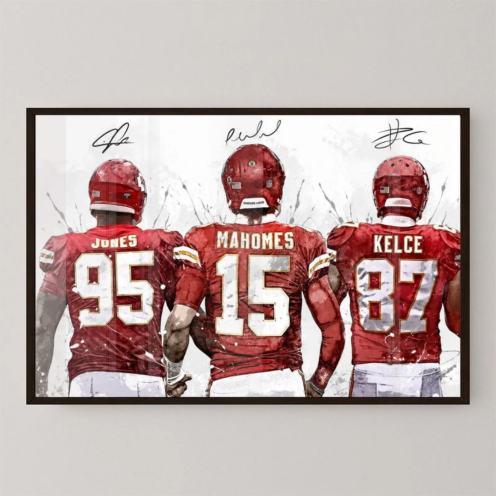 Kansas City Football Legend Trio Art Print | Perfect Gift for Chiefs Kingdom & NFL Fans