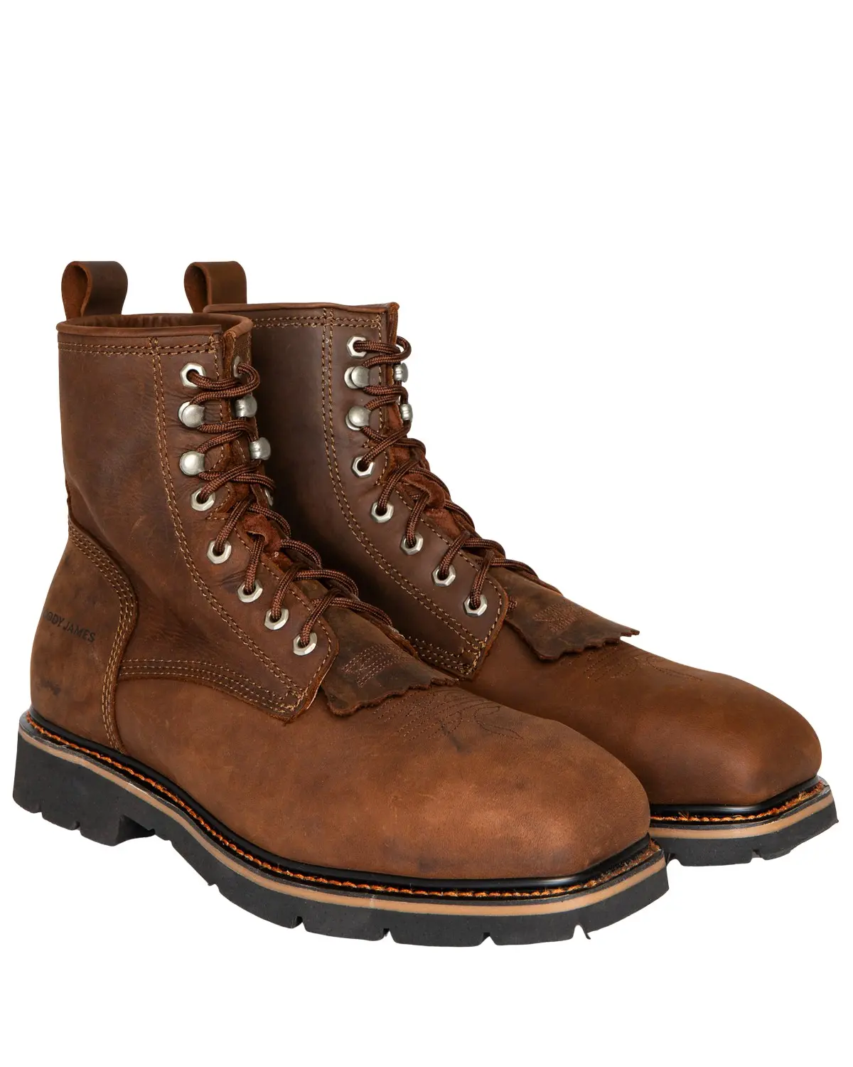 Cody James Men's Men'S 8" Mustang Lace-Up Kiltie Work Boot Composite - C8p28