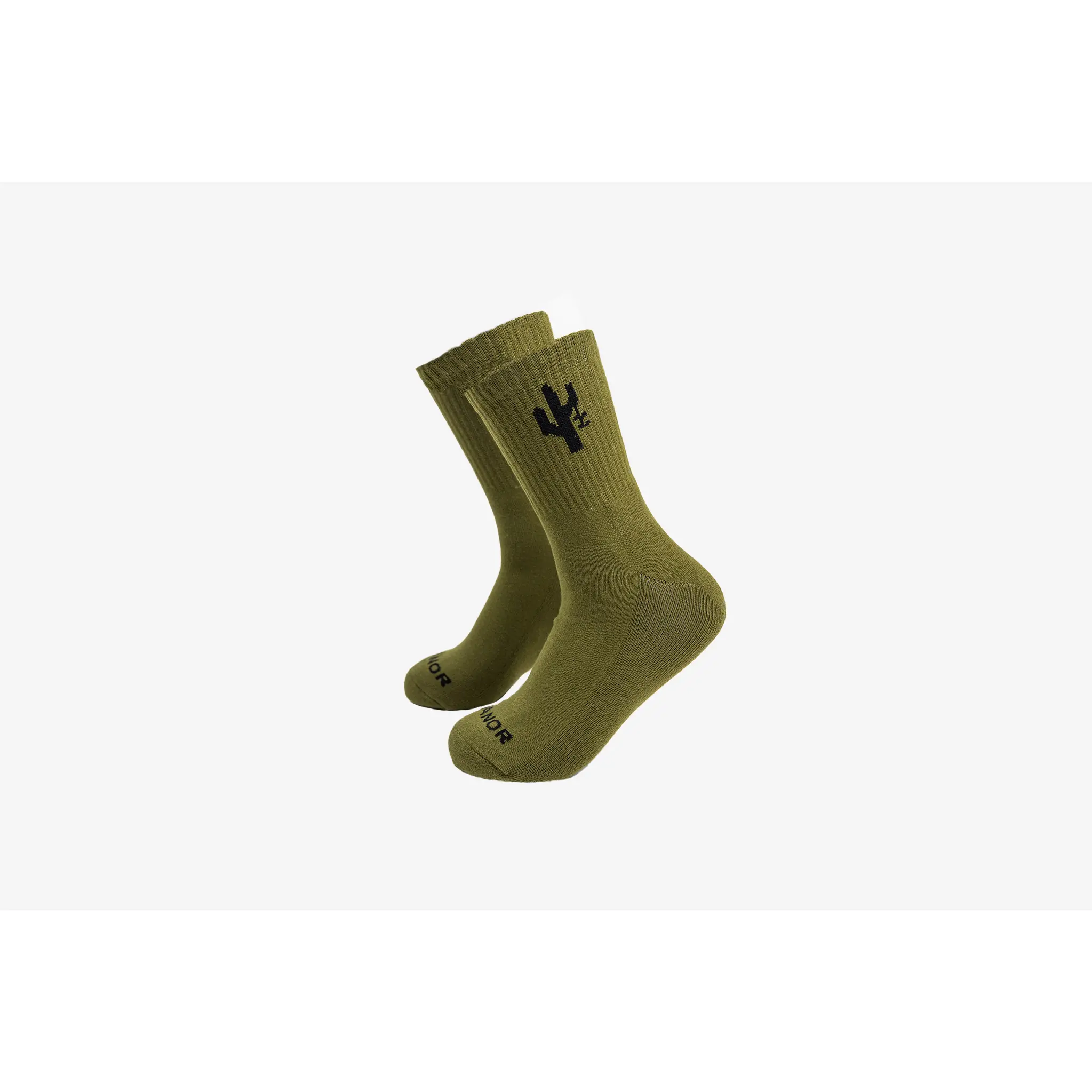 Manor "Campus Socks" - Moss / Black