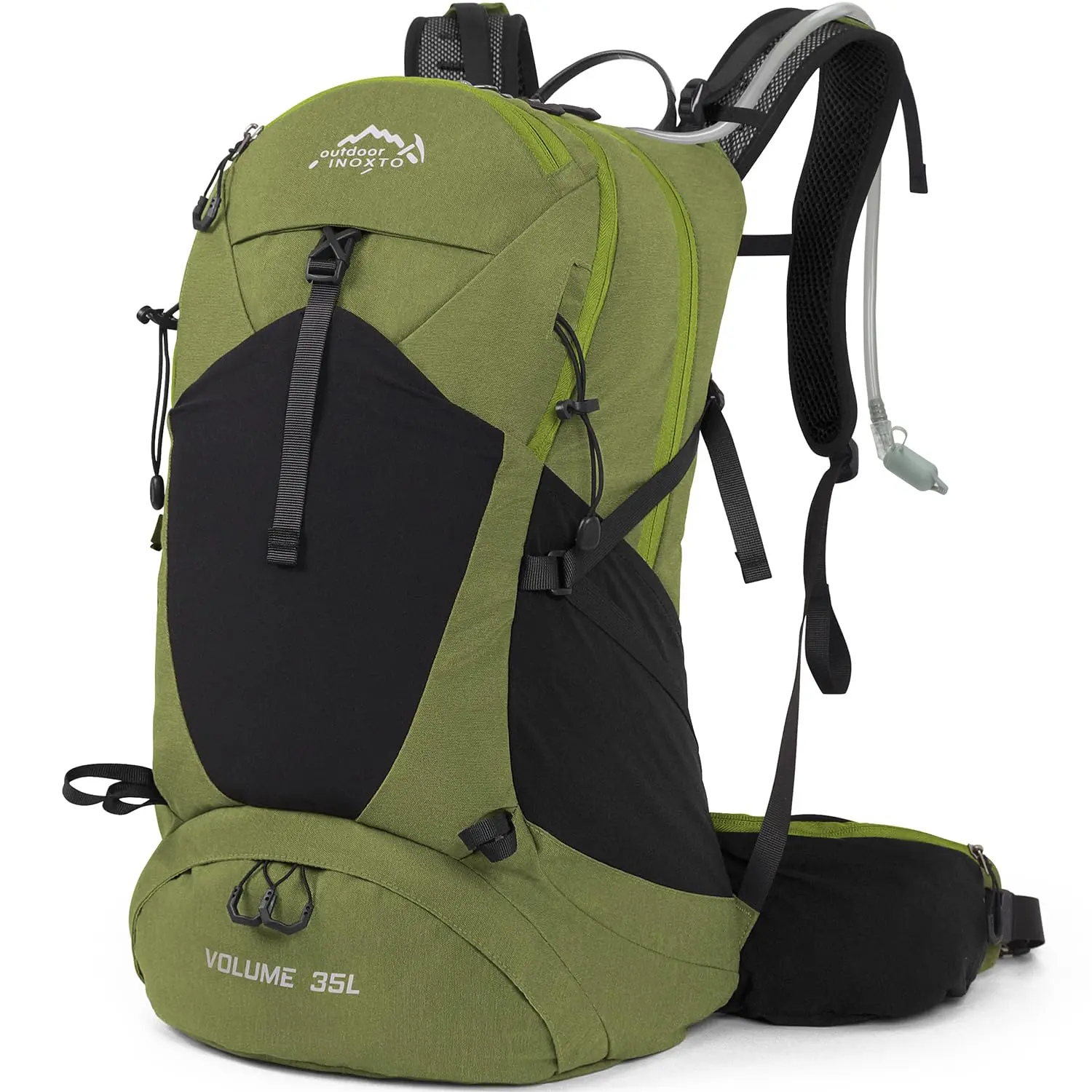 IX INOXTO 35L Waterproof Unisex Pack, Adjustable Strap Outdoor Sports Backpack with Rain Cover for Hiking Travel