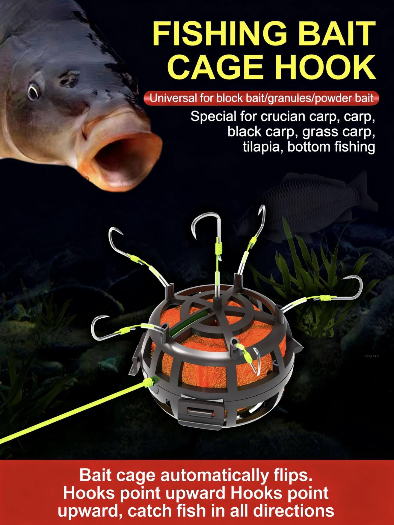 Upside-Down Explosion Hook Rig | Pre-Rigged Cube Bait Cage for Bottom Surf & Rock Fishing