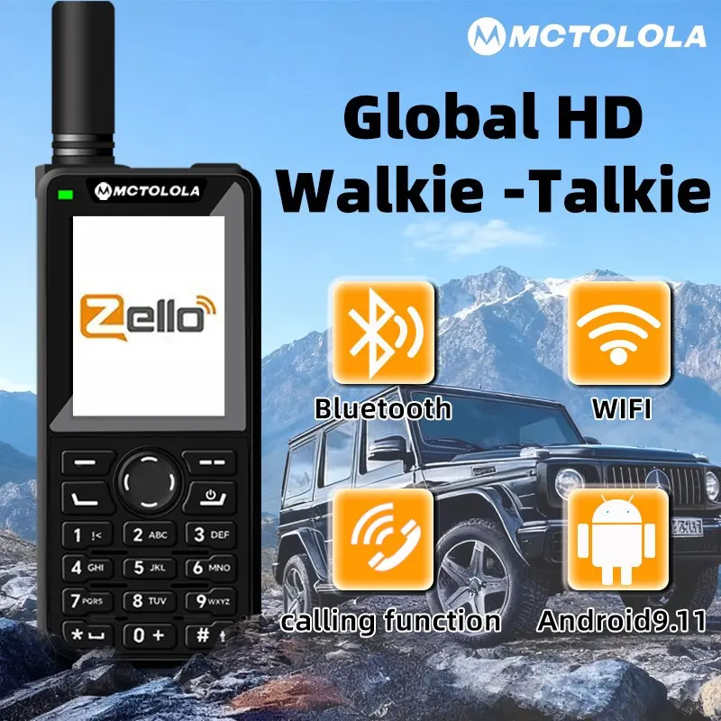 MT-H50 Zello Android 9.0 system with 2.4-inch high-definition screen supporting call function, WiFi Bluetooth connection suitable for outdoor work team communication and daily communication use
