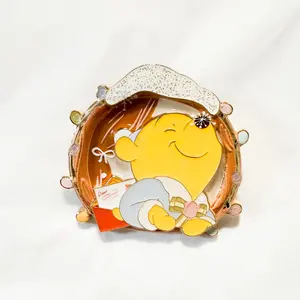 SHDR - Pooh and Friends Christmas Party Mystery - Pooh Leaning Out of a Window Pin