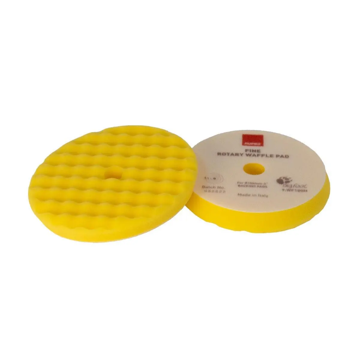 RUPES Waffle Fine Polishing Foam Pad for Rotary Polishers, Supports Controlled Polishing Process, Works with Rotary Fine Compound for Flawless Finish