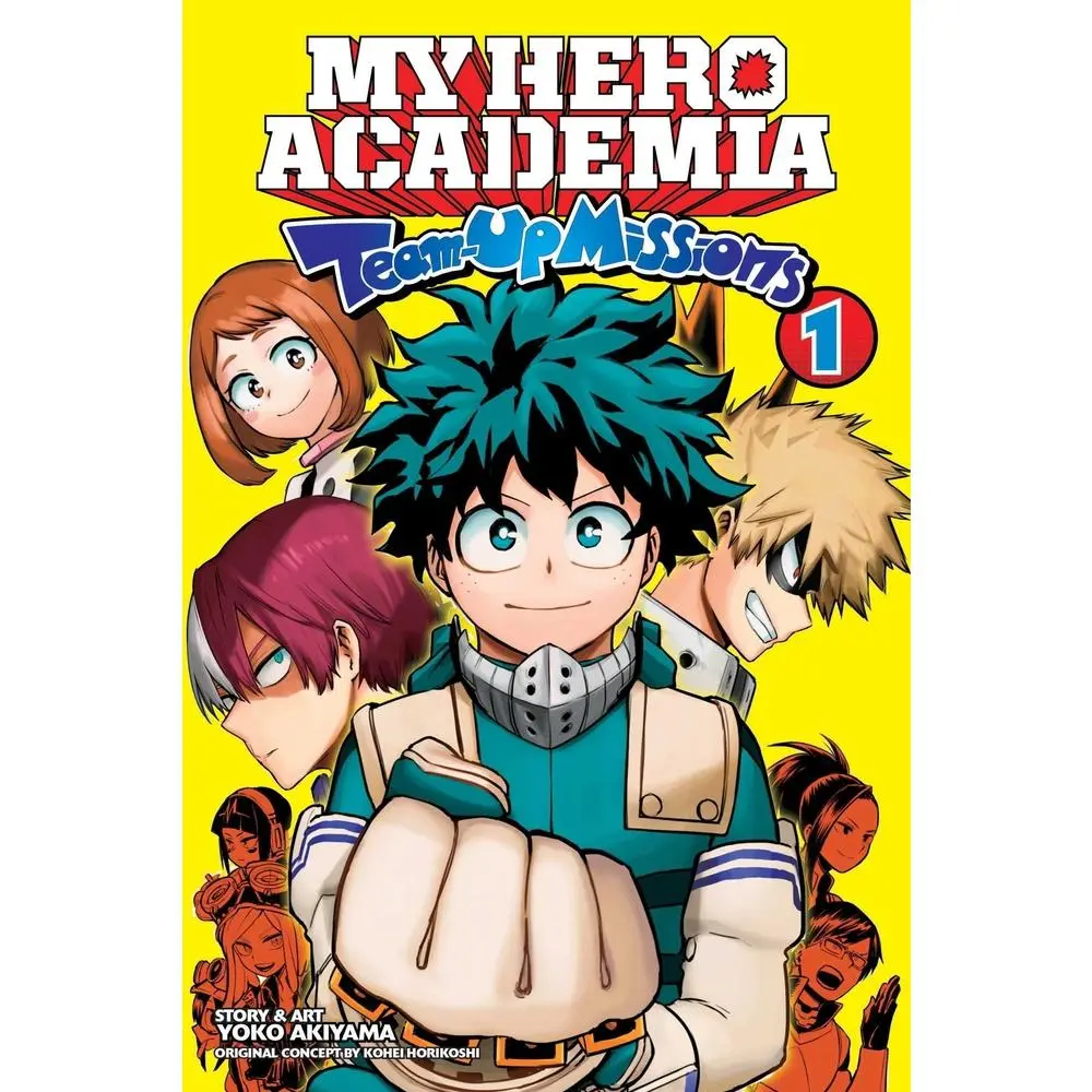 Used Japanese Comic Style Manga - My Hero Academia: Team-Up Missions Vol. 1 by Kohei Horikoshi, Yoko Akiyama - Action-Packed Missions, Good English Paperback Book