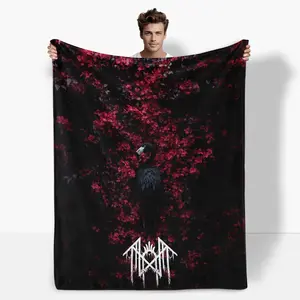 Print In USA, Sleep Token Pattern Flannel Blanket, Adult Blanket ,Soft Warm Throw Blanket, Air-conditioned Sofa Bedroom Dorm Couch Office Car Travel Home Blanket, Warm Nap Blanket for Men Women Adults Boys Girls, Birthday Mother's Day Fans Gifts