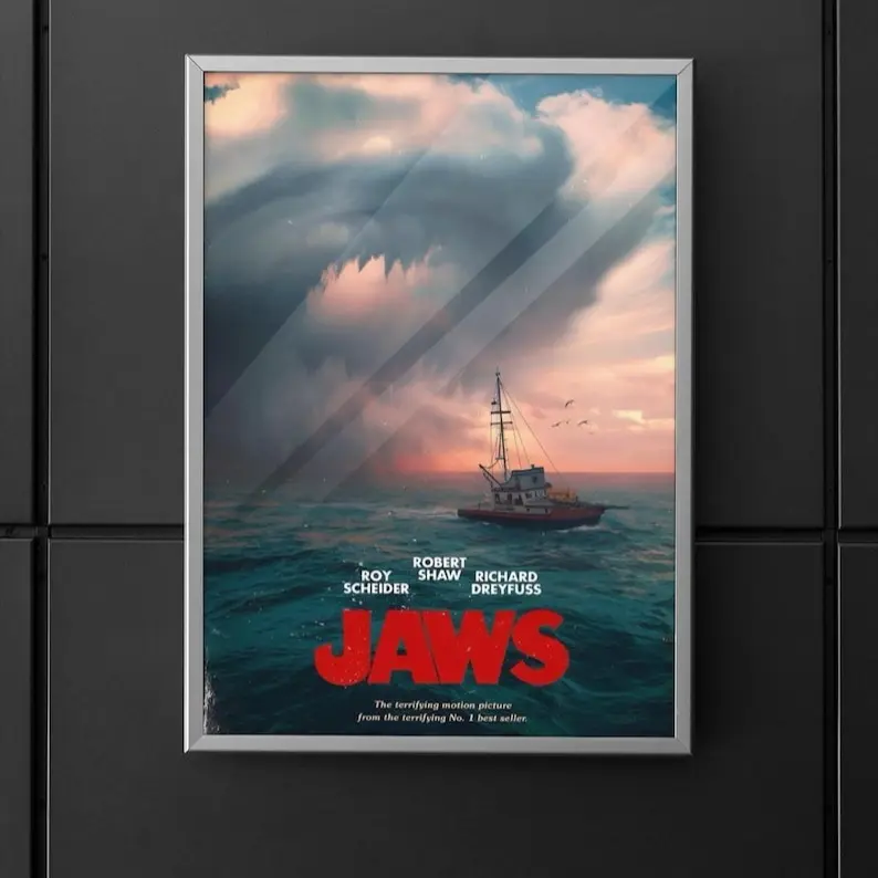 Jaws Poster - Movie Poster, Minimalist Print, Movie Wall Art, Movie Gift, Decor Room Jaws Poster - Movie Poster, Minimalist Print, Movie Wall Art, Movie Gift, Decor Room