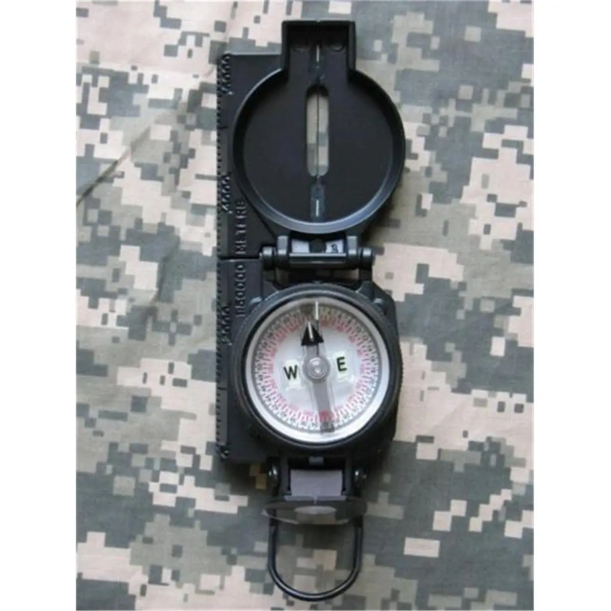 212 MAIN Cammenga 3H Military-Grade Lensatic Compass, Black Matte Aluminum Body with Tritium, Induction Damping & Dial Balanced on Synthetic Sapphire Jeweled Bearing, Analog Compass Compasses