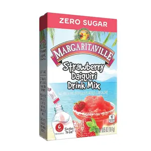 12x Margaritaville Strawberry Daiquiri Singles - Fruity Drink Mix Pack for Refreshing Strawberry Experience - Great for Parties 12 Count