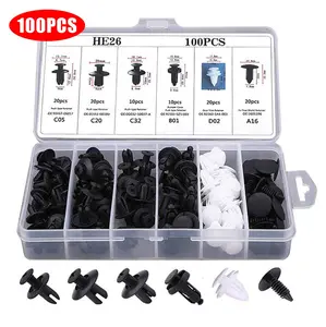 Car Self-Tapping Screw Set, Retaining Clips andSelf-Tapping Screws Suitable for Cars,Motorcycles,Atvs,and Mopeds, U-Type Fastenerswith Anti-Rust Properties,Automotive Accessories Vehicle Interior