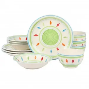 Gibson Home  Heidy Durastone Dinnerware Set - 12 Piece