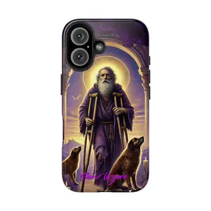 SAN LAZARO Tough Phone Case - Polycarbonate Shell, TPU Lining - Compatible with iPhone and Samsung Smartphones, CUBA, CUBANOS, SANTOS Wireless Custom