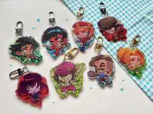 Deadlock Keychains (Wave 1) Shiv Pocket Doorman Drifter Mina Ivy Lash Paige, Kawaii Keyring Accessory, Fun Charm For Backpack Or Purse | High Quality and Customer Favorite Items