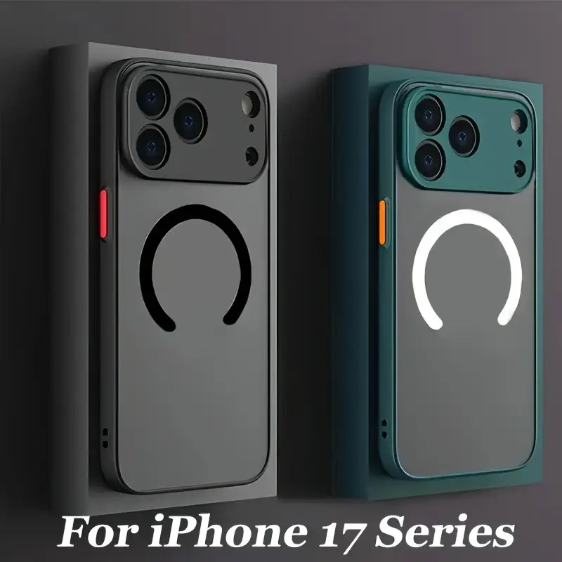 New Translucent Matte Protective Phone Case For iPhone 17 16 15 14 13 12 11 Pro Max Plus Mini 17Pro Air For Magsafe Magnetic Wireless Charge Cover Casing