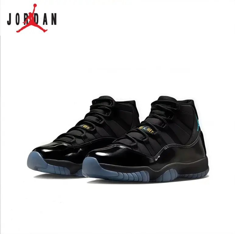 Air Jordan 11 Retro Gamma Blue Black Teal Men Basketball Sneakers