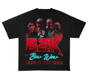 Youth & Adult B2K Tour 2026 T-Shirt, Bow Wow Boys 4 Life Concert Graphic Tee, Retro 2000s Hip Hop Fan Shirt, Unisex Music Lover Top
