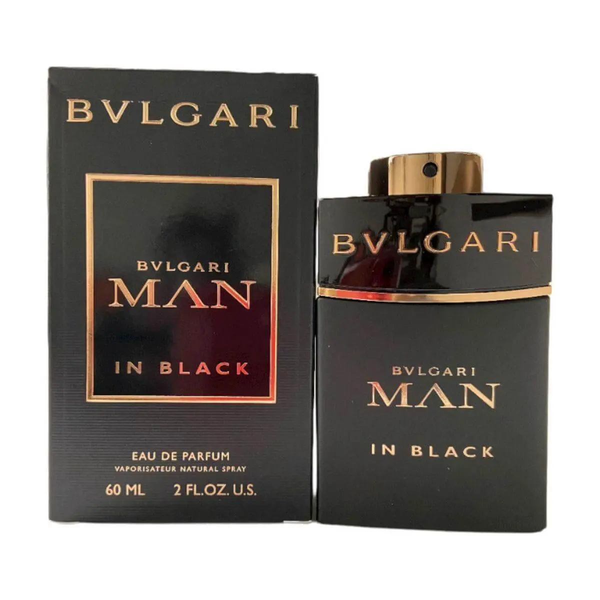 Bvlgari Man In Black EDP, Woody & Earthy Men's Cologne, Signature Fragrance with a Leather Base and Notes of Rum & Tobacco, 2.0 oz Spray, Black Spray Perfume, Masculine Blend Fragrance, Fragrances