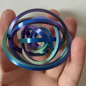 3D Printed Fidget Spinner with Colorful Stripes, 360° Rotating Design, Office & Home Use, Creative Gift, Fashionable Appearance, Stress Relief Fidgeting
