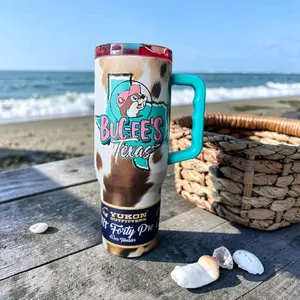 Buc-ee's Texas Cow Print Destination Tumbler, 40oz