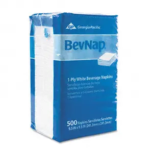 212 MAIN 1-Ply White Beverage Napkins - 9.5x9.5 in, 4000 per Box Carton - Absorbent, Economical Home Care Supplies That Protect Against Moisture