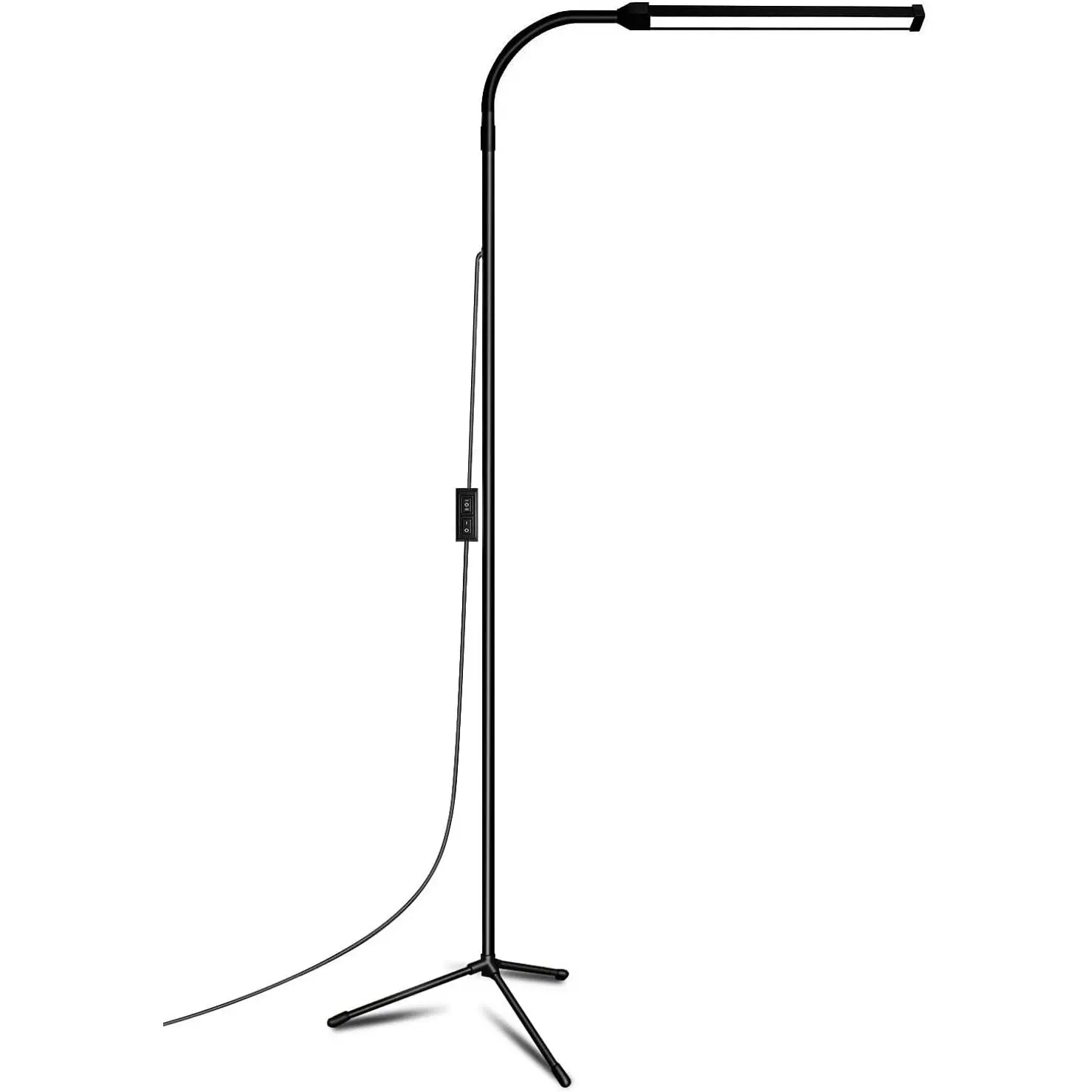 Adjustable LED Floor Lamp - Customizable LED, Height-Adjustable Gooseneck, Dimmable Standing Light for Eyelash Extensions, Craft Tasks, Facial Spa Salon Makeup, Adjustable Lights