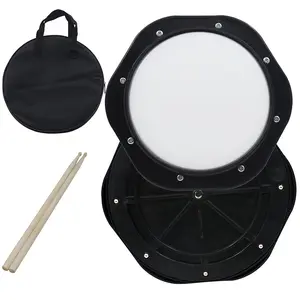 10 Inch Drum Pad Metronome Set, Silent Pad with Drum Bag and Sticks, Percussion Accessories, Ideal for Drumming Practice, Percussion Musical Instruments
