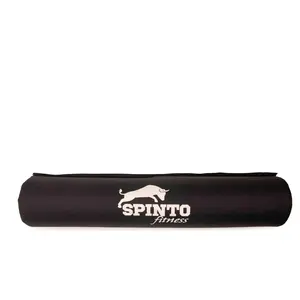 Comfortable Barbell Pad for Squats & Hip Thrusts | Universal Black Rubber Cushion for Weightlifting & Gym Workouts | Spinto Fitness Accessory