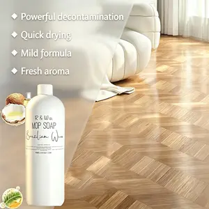 750ML Highly  Mop Soap Floor Cleaner, Plant‑Based Gentle Safe Formula, No‑Rinse Quick‑Dry, Fresh Scent, Pet & Family Safe, Stain Remover, Effectively Removes Dirt Stains Grease for Wood, Tile, Laminate Floors, Ideal for Bathroom & Kitche