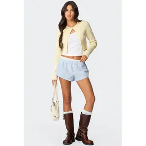 Layered Gingham Boxer Shorts