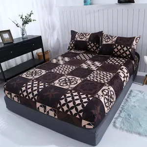 3-Piece Bedding Set, Soft Polyester Fabric, Includes One Fitted Sheet & Two Pillowcases, Ideal for Comfortable Sleep