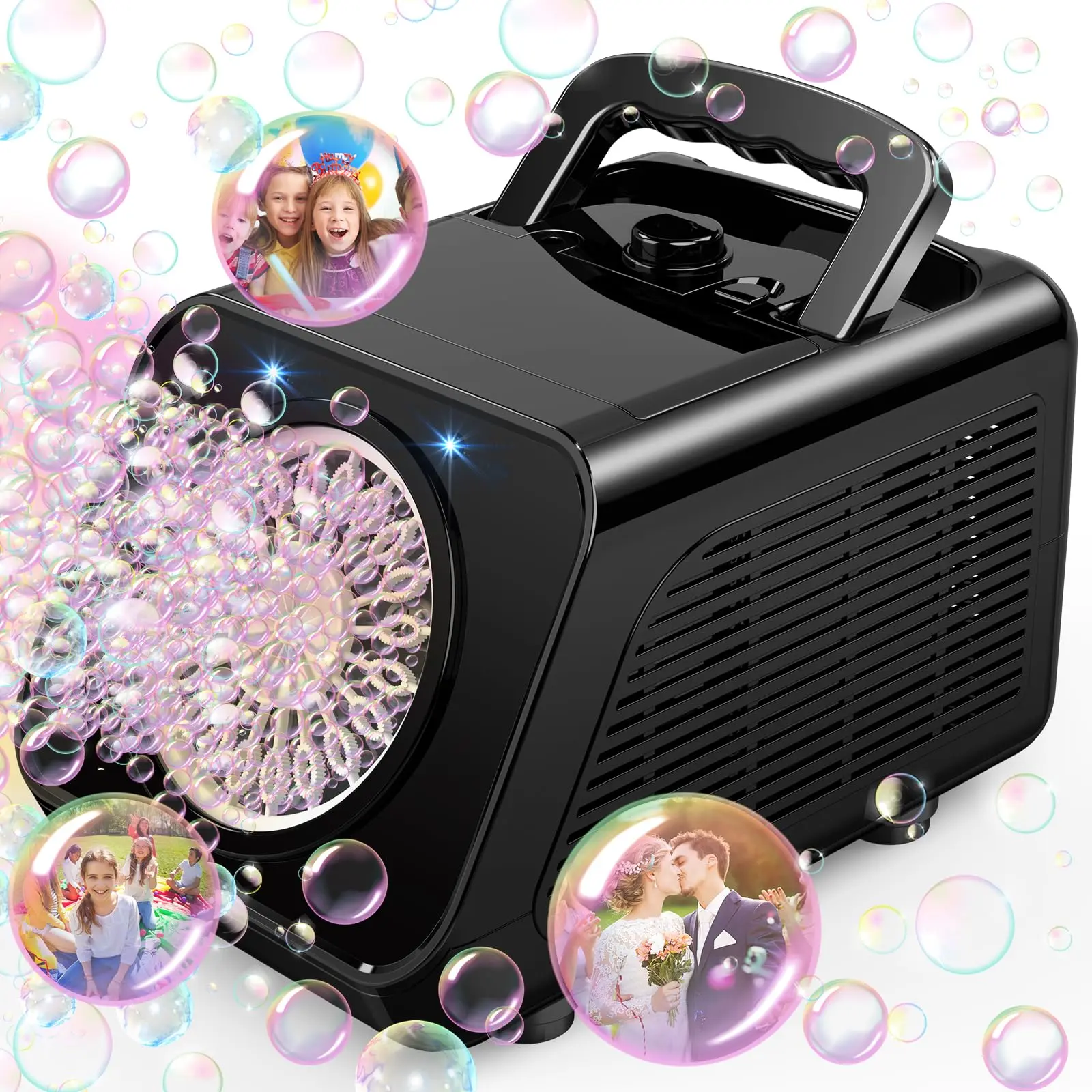 Bubble Machine Automatic Bubble Blower for Kids: Battery Operated Bubble Maker for Toddlers 1-3 | 20000+ Bubbles Per Min  | Outdoor Toys for Parties Birthday Wedding