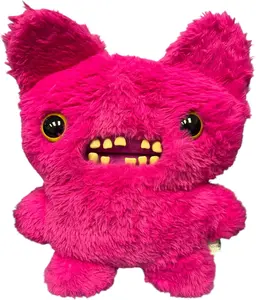 ZURU Fugglers Bigg Fuggs - Big Funny Ugly Monster Plush - 17 inches (Screech (Pink))