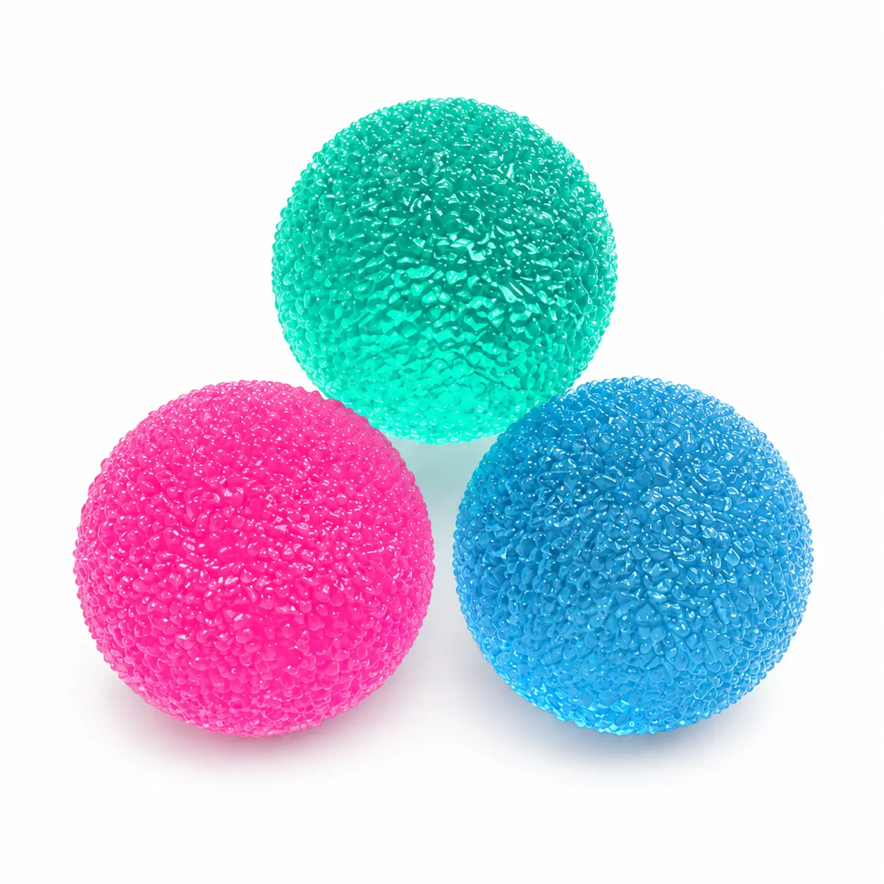 Crystal Mochi Squishy Ball - TPR Unisex Slow Rise Sensory Fidget Toy for Stress Relief, Soft Squeeze Fidgeting Tool, Handmade Cute Gift Idea