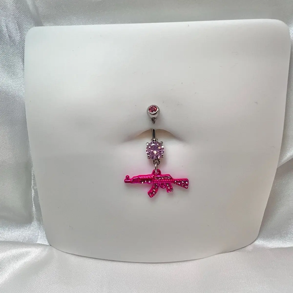 14G Surgical Steel Belly Button Ring, 10mm Bar Belly Piercing Jewelry for Piercing Enthusiasts