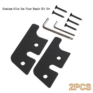 Durable Aluminum Sunshade Bracket Repair Kit, Car Interior Sunshade Reinforcement Parts, For Jeep Wrangler JK 2018/Wrangler 2018-2023/Gladiator 2020-2023