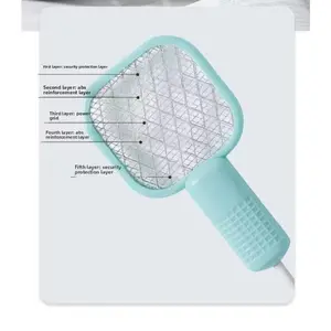 2026 NEW  Mini portable electric fly swatter/mosquito swatter, USB port, a must-have for baby's sleep, with mosquito-killing lamp, suitable for both indoor and outdoor use, includes a mosquito-attracting lamp.