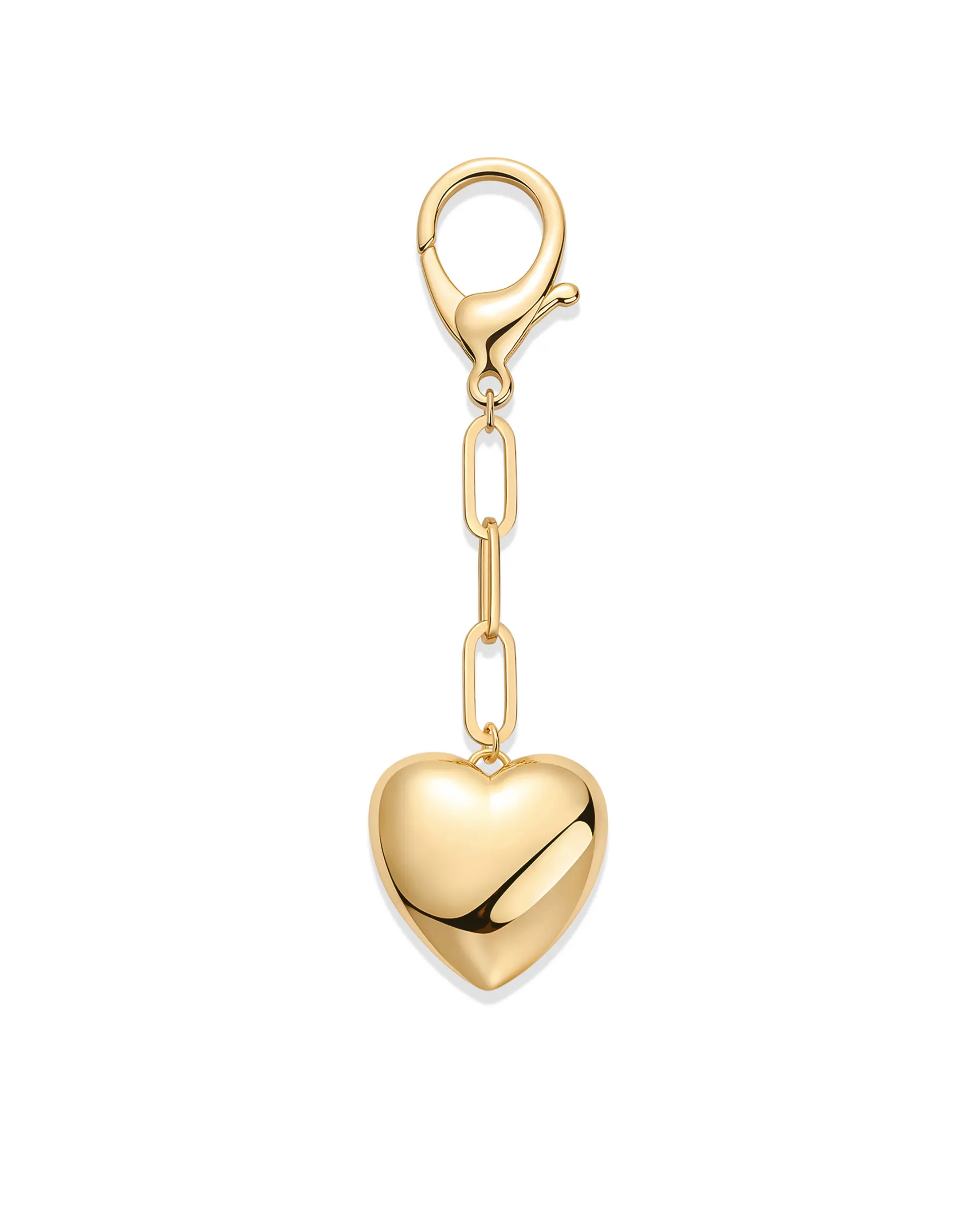 PAVOI 14K Gold Plated Heart & Cherry Bag Charm for Handbags - Chunky Charm for Purse & Totes - Valentines Day Gold Keychain PAVOI 14K Gold Plated Heart & Cherry Bag Charm for Handbags - Chunky Charm for Purse & Totes - Valentines Day Gold Keychain