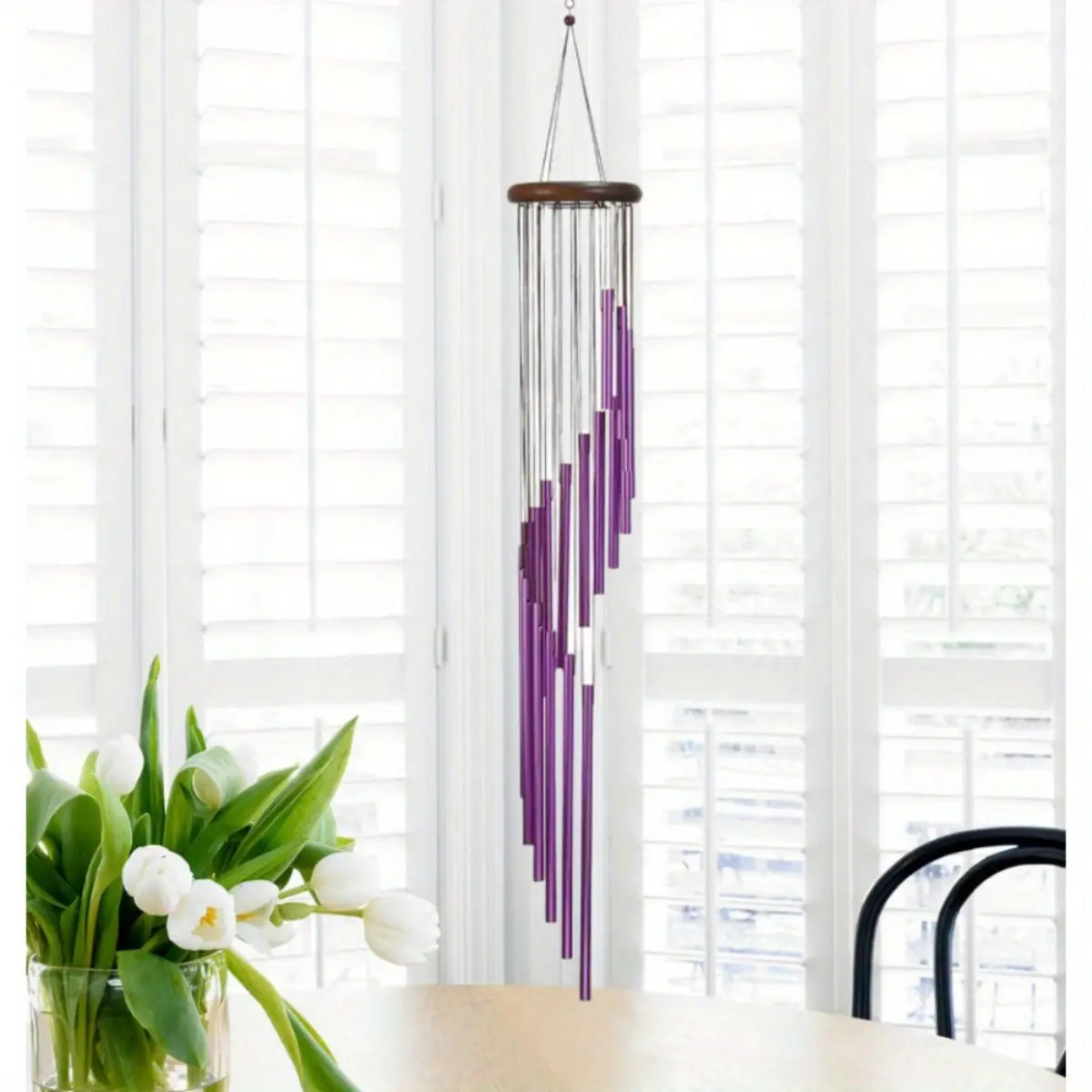 1PCS Outdoor Metal Wind Chimes Yard GardenBell Wind Chime Window Bells Wall Hanging Decorations Home Decoration Wooden Wind Windchimes