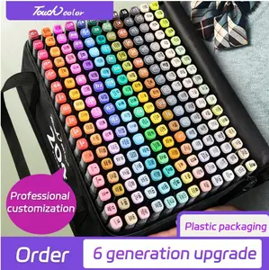36-168 Colors Alcohol Markers, Dual-Head Design Highlighters, Maker Pens- Professional Permanent Sketch Markers For Adult Coloring Illustrations With Organizing Case