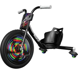 Razor Kids Trike LED Lights Drift Lightshow Rip Rider 16" Black 5 YR+