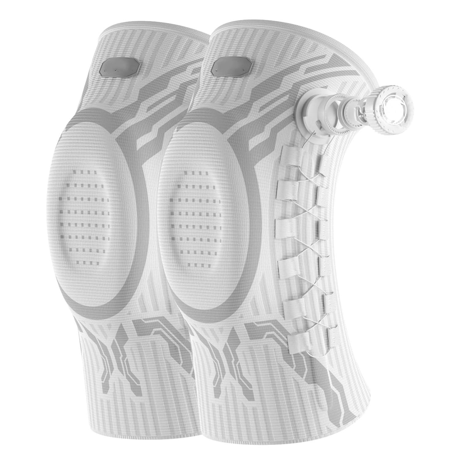 Smart Knee Brace with Adjustable Compression Knob, Micro-Adjustable Support for Perfect Fit, Pain Relief from Arthritis, Meniscus Tear, 2 Pack, W-L Smart Knee Brace with Adjustable Compression Knob, Micro-Adjustable Support for Perfect Fit, Pain Relief from Arthritis, Meniscus Tear, 2 Pack, W-L