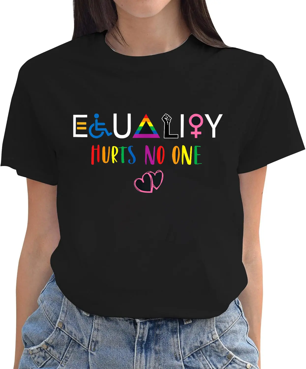 100% Cotton Equality Hurt No One Human Rights T-Shirt