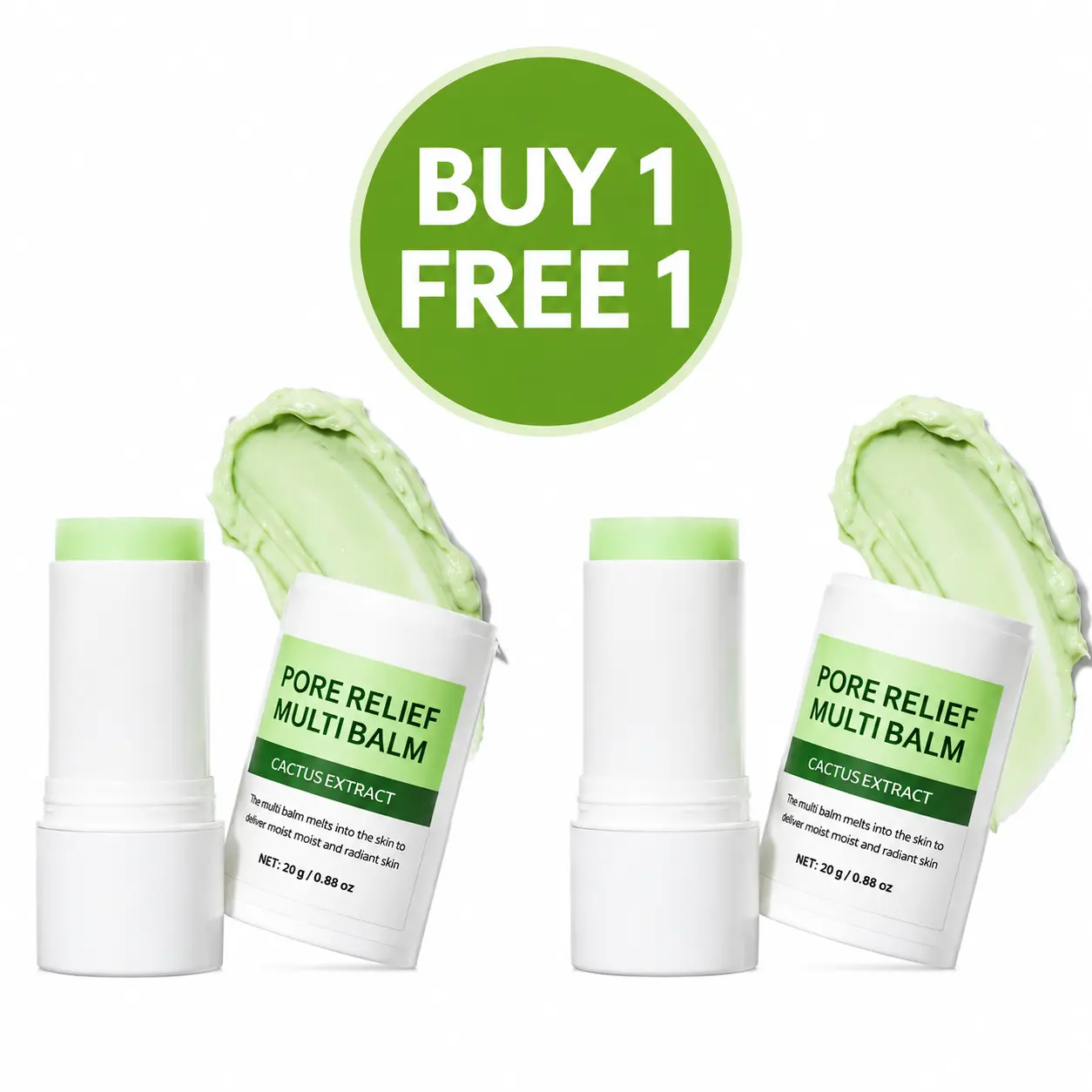 【Buy 1 Get 1 Free】Cactus Multi-Use Balm Stick, Daily Face Care Formula, Easy Application Skin Care Stick