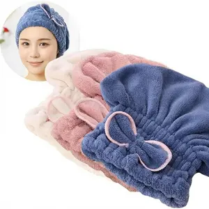 Microfiber 3PC Hair Towel Caps, Extrame Soft Ultra Absorbent, Fast Drying Hair Drying Caps Towel Turban Wrap for Wet Hair Women Light Shiny
