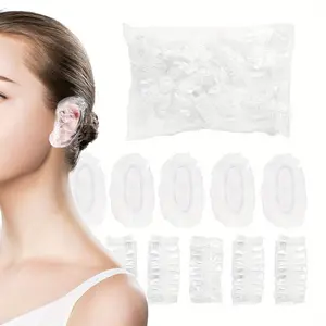 Disposable Ear Plugs for Hair Dye and Shower Protection, Waterproof Low-Pressure Material, 200 Pieces, Comfortable and Hygienic