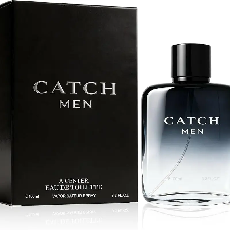 Catch For Men cologne 3.3 Fl Oz 100ml | Woody Aromatic Fragrance | Lemon Bergamot Lavender Vetiver Cedar Cologne