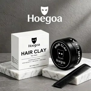 【3pcs】Hoegoa Men's Hair Gel, Gentle Formula, Volumizing and Smooth, Long-Lasting Hold, Matte Finish, Styling Hair Gel for Daily Use, Clay Balm Gel Haircare Haircare Silky Cream sea salt spray good behavior pomada para el pelo