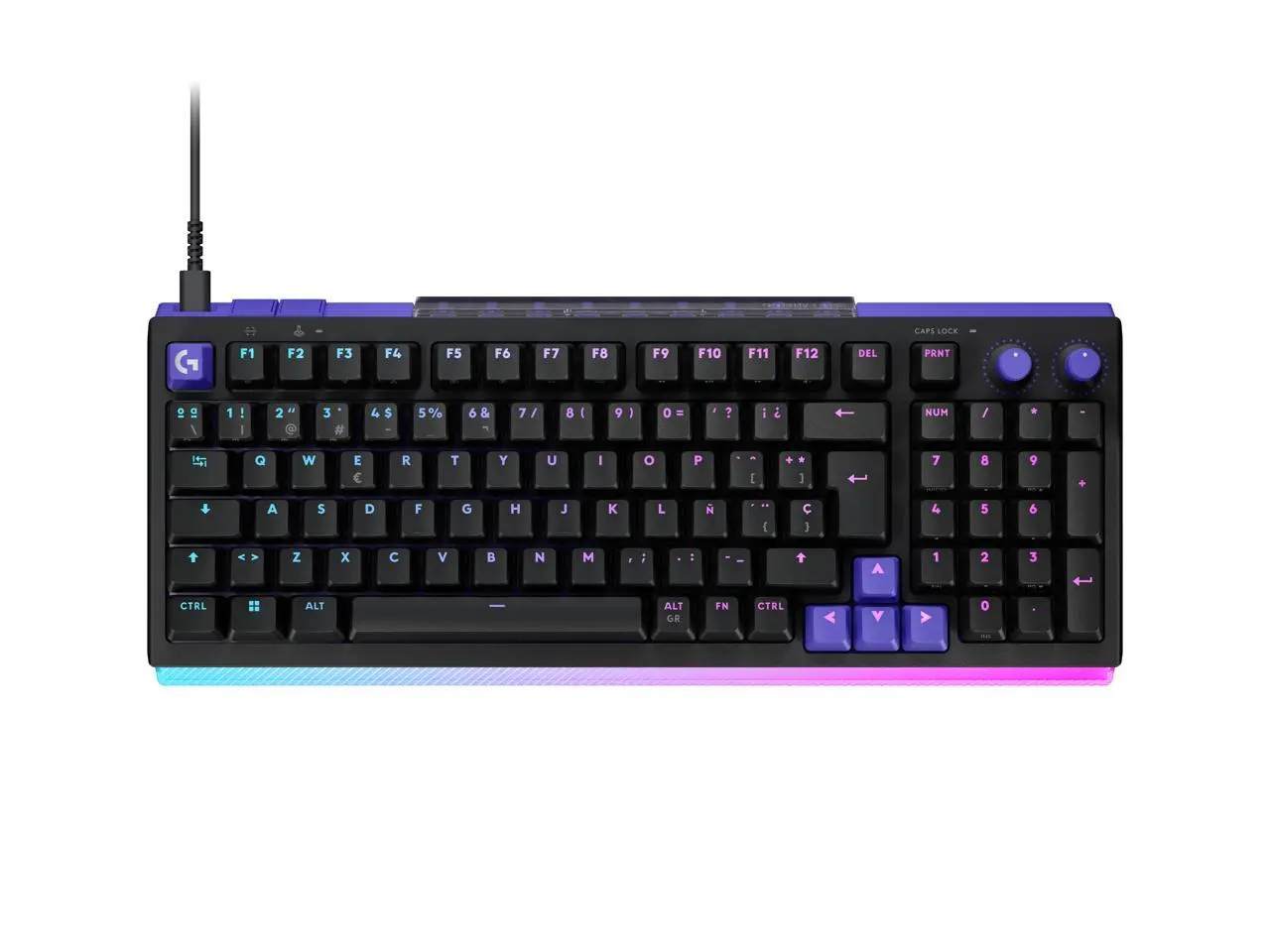 Logitech G512 X 98 DUAL SWAP, Hot-Swappable TMR Analog / Mechanical Gaming Keyboard, 8K Polling Rate, Custom Actuation 0.1 - 4.0 mm, RAPID TRIGGER, LIGHTSYNC RGB, Wired, PC, Mac, Black Tactile